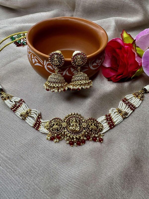 Lakshmi Chocker Set with Beautiful Jumkas